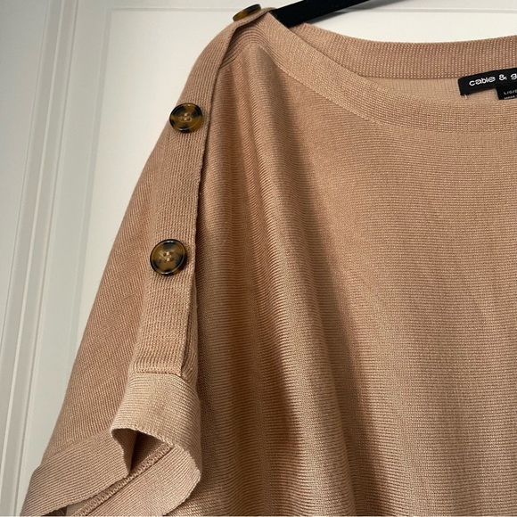 cable & gauge knit top with buttons size L - Picture 4 of 5